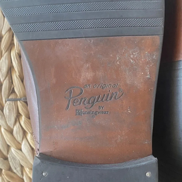 Original Penguin Premium Brown Leather Oxfords - Picture 8 of 8